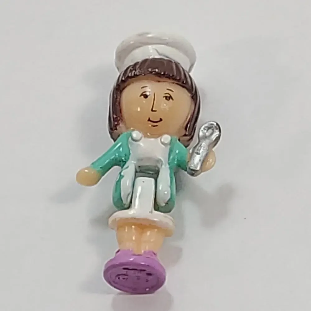 Polly Pocket Vintage Dolls 1993 Pizzeria Chef Belinda Bluebird Toys